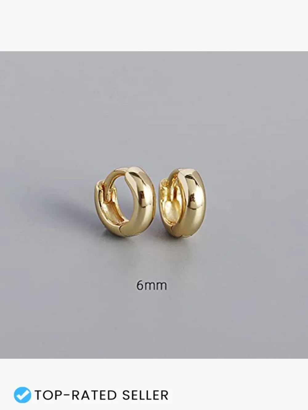 Thick Chunky Cuff Huggie Small Hoop Earrings Sleeper Helix Piercing